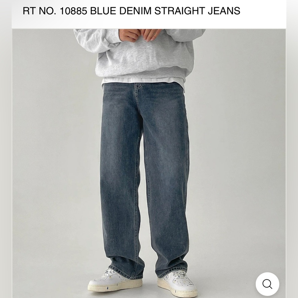 RealTakai - Blue Denim Straight Jeans - Size L(30)